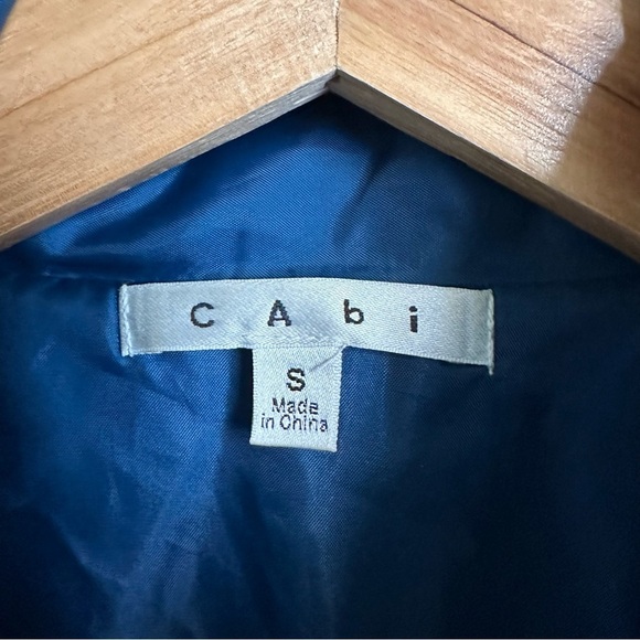 Cabi Womens Small Teal Blue Poseidon Puffer Jacket Quilted Winter Coat style 914 - Picture 3 of 6